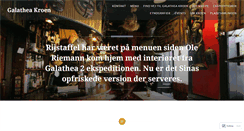 Desktop Screenshot of galatheakroen.dk